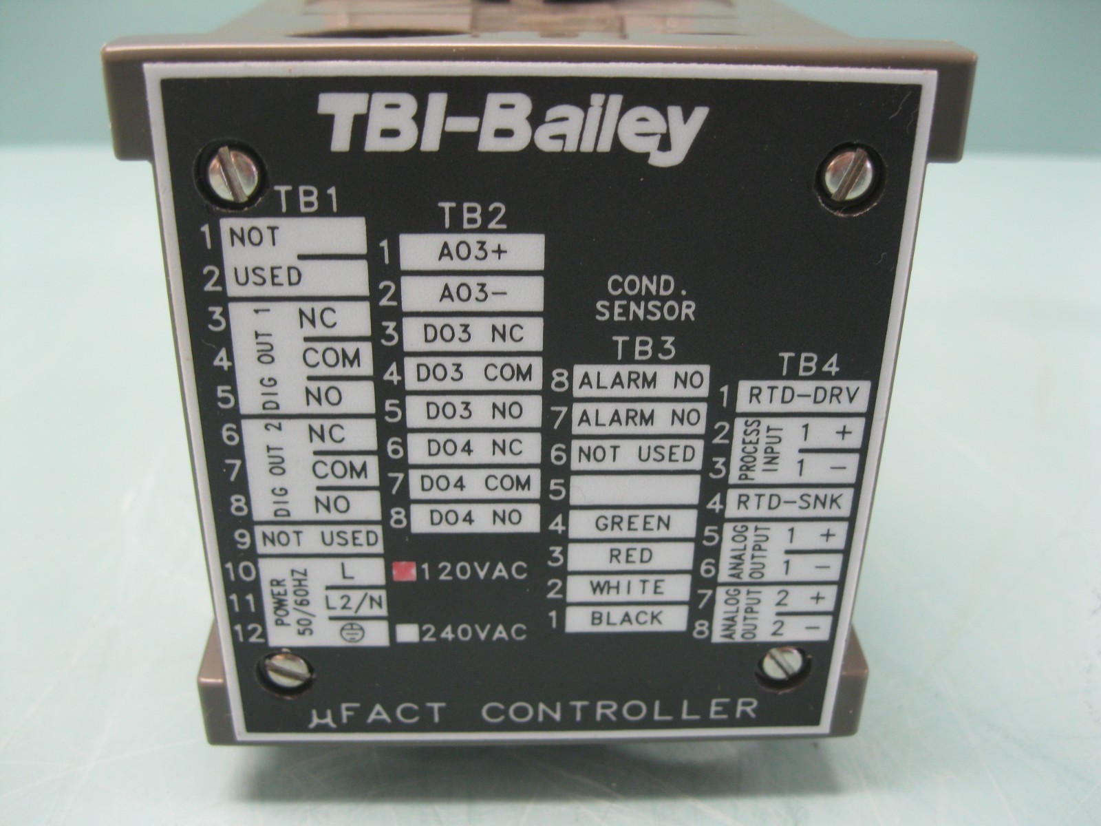TBI Bailey TB7000M1 Analytical Controlling Transmitter TB457E13 Sensor F13 (2432