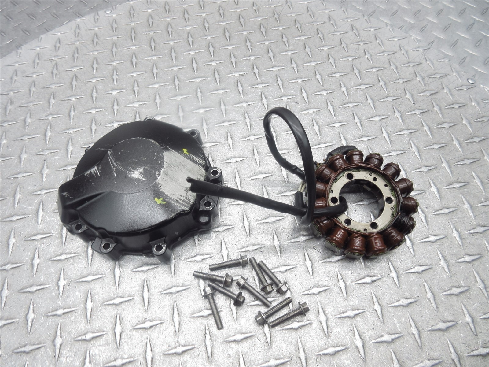 2009 09-12 Kawasaki ZX600 ZX6R Stator Magneto Cover Bolts