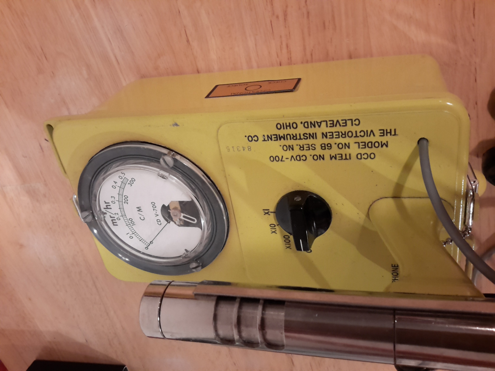 VINTAGE CIVIL DEFENSE CD V-777-1 SHELTER RADIATION DETECTION KIT