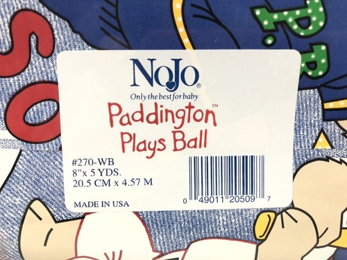 Vintage Paddington Bear plays Ball Wallpaper Border NEW  3 Packs  Of 5 YDs