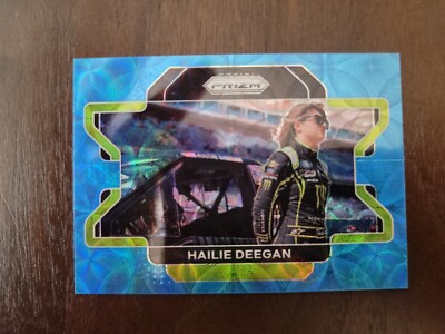 2022 PRIZM Carolina Blue Scopes Prizm SP /99 Hailie Deegan #91 Horizontal