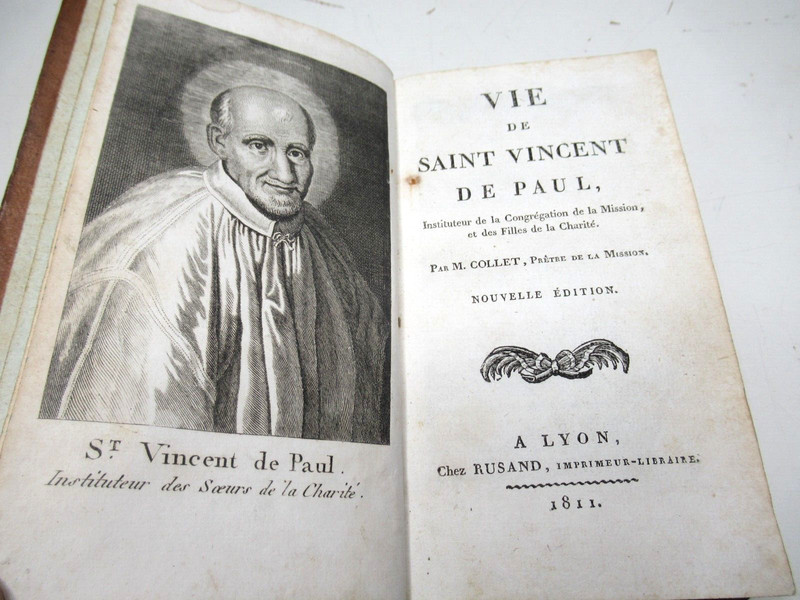 Collet Vie De Saint Vincent De Paul 1811 Portrait Filles Charite Lazariste Lyon