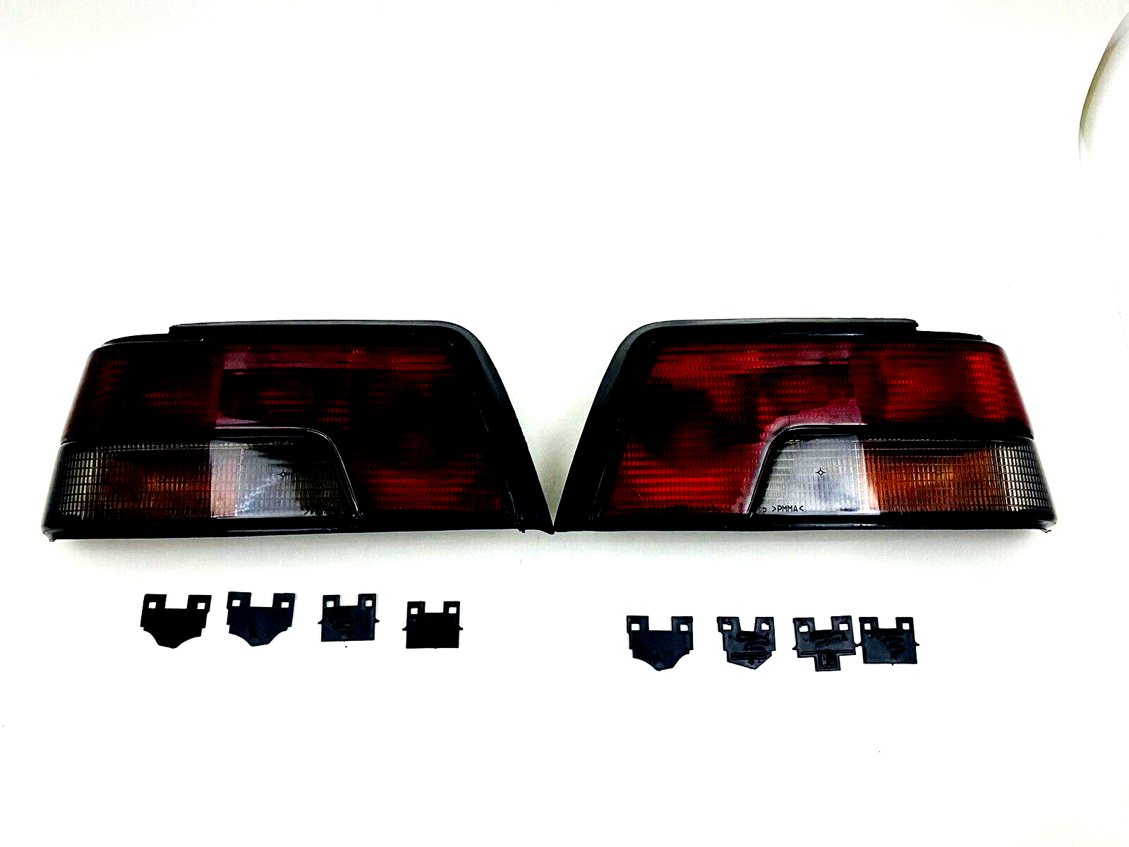 PEUGEOT 405 Tail Light Lamp Lens Set Left & Right Side Smoked NEW #521AB