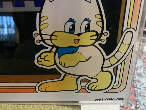 Mappy Arcade Marquee - Bally/Midway Cab - Plexi. Original! Namco