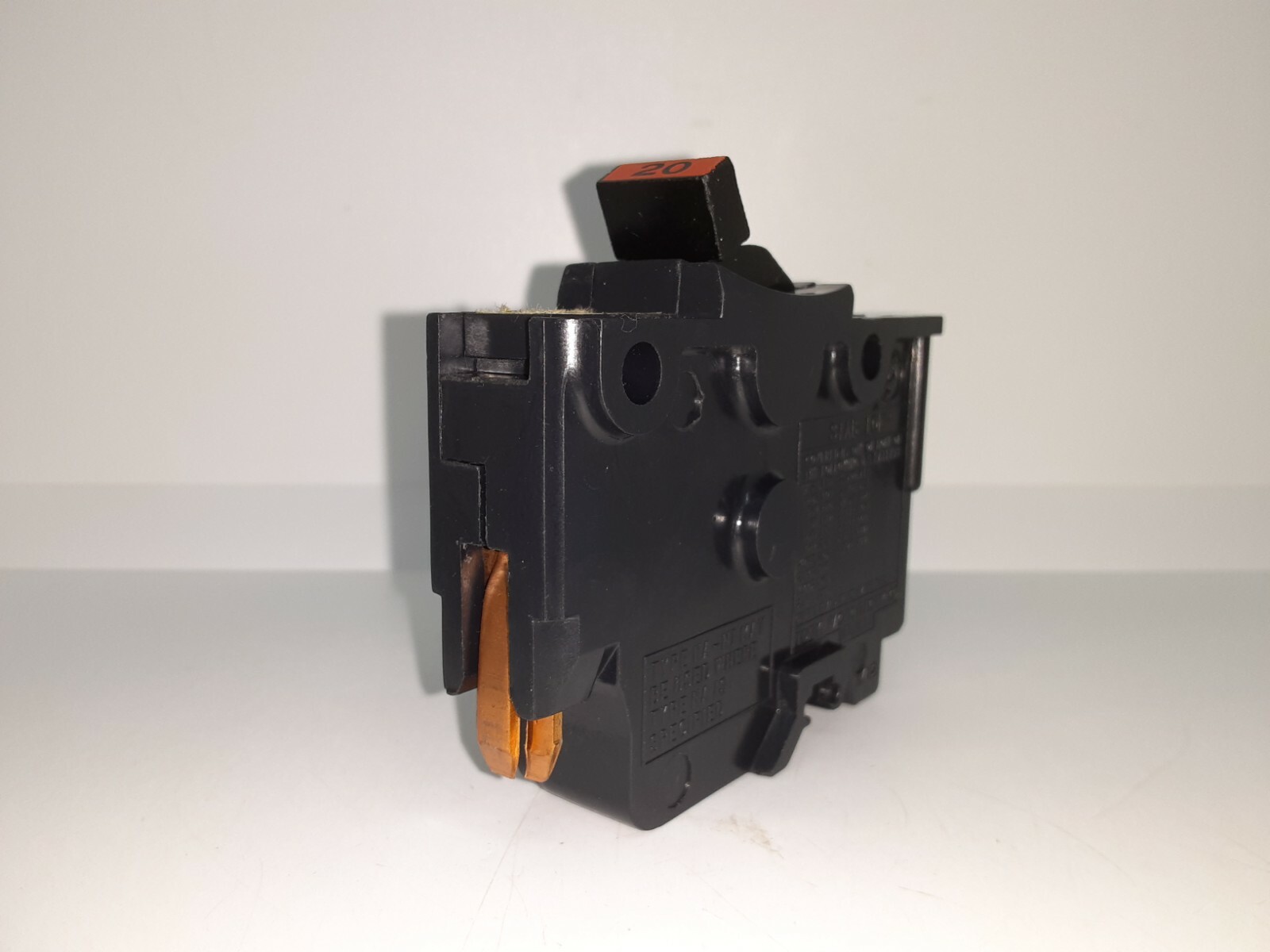 FPE NA120 20 Amp 1 Pole Stab-Lok Type NA Thick Federal Pacific Breaker RED