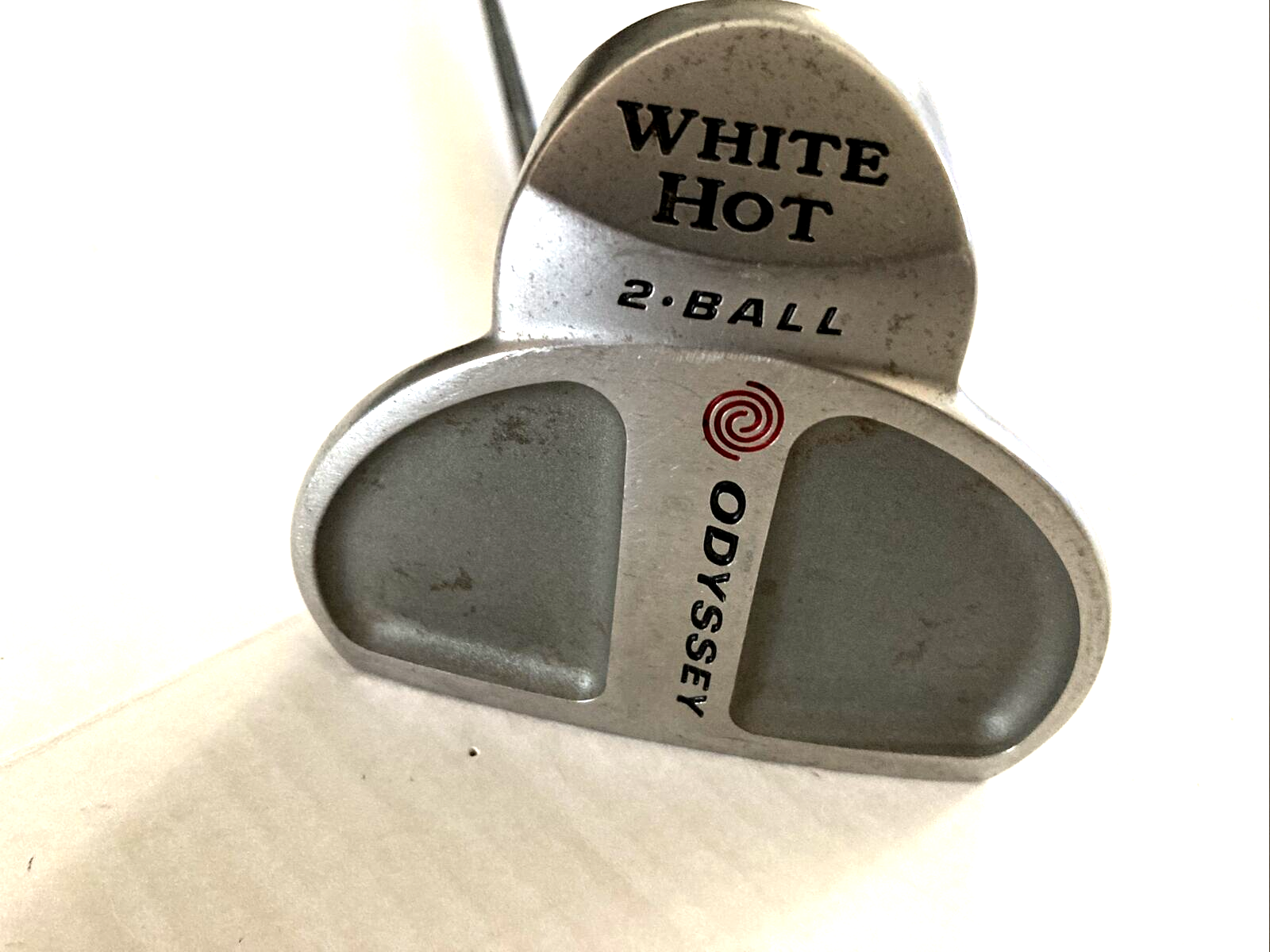 Odyssey White Hot 2-Ball Putter Golf Club RH Steel Shaft Never Bend Grip READ