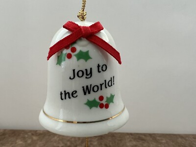 Joy to the world bill with puppy dog Christmas ornament
