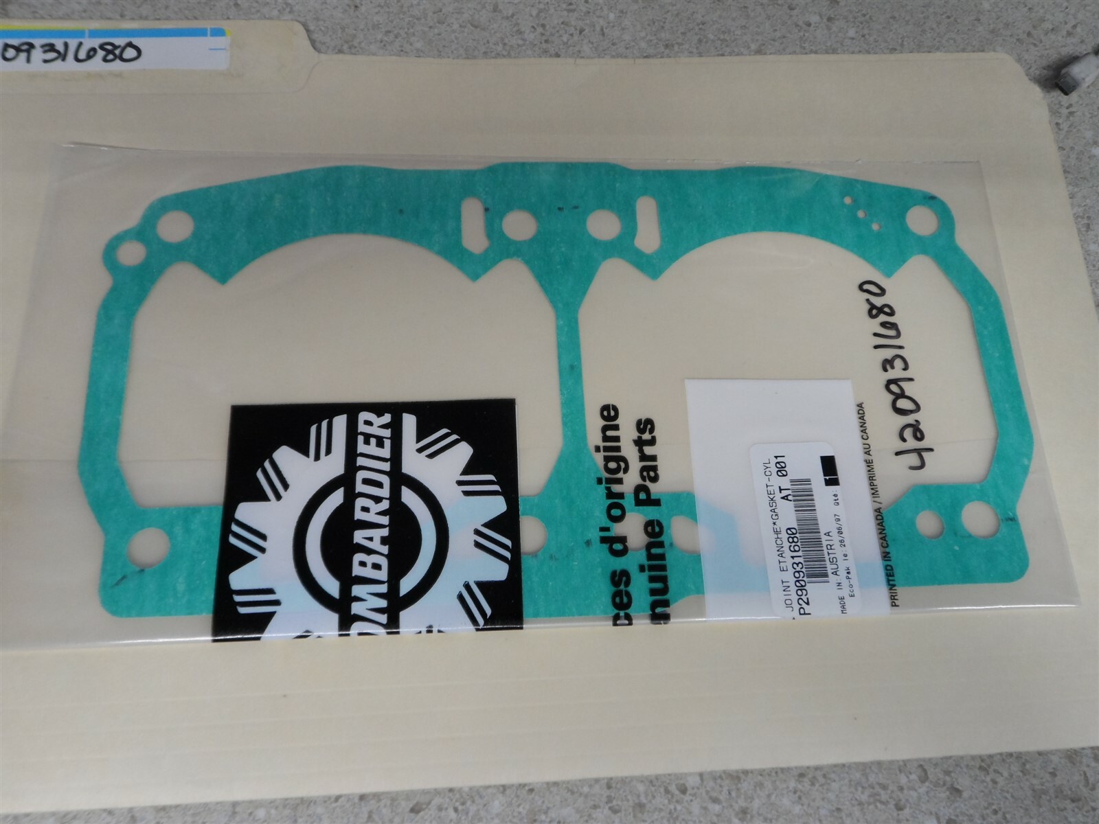 琇團31 NOS OEM Sea Doo Cylinder Gasket 0.3mm 1998 GSX Limited 5625