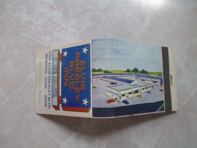1970's Vintage Elvis Presley Blvd Inn Matchbook **BRAND NEW UNSTRUCK EXCELLENT**