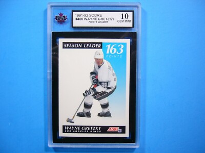 1991/92 SCORE AMERICAN NHL HOCKEY CARD #406 WAYNE GRETZKY POINTS