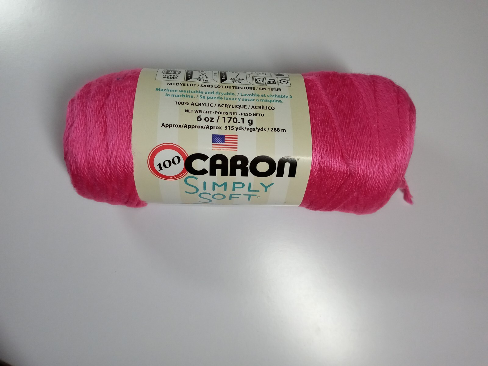Caron Simply Soft Yarn-Watermelon-315 Yards-100% Acrylic