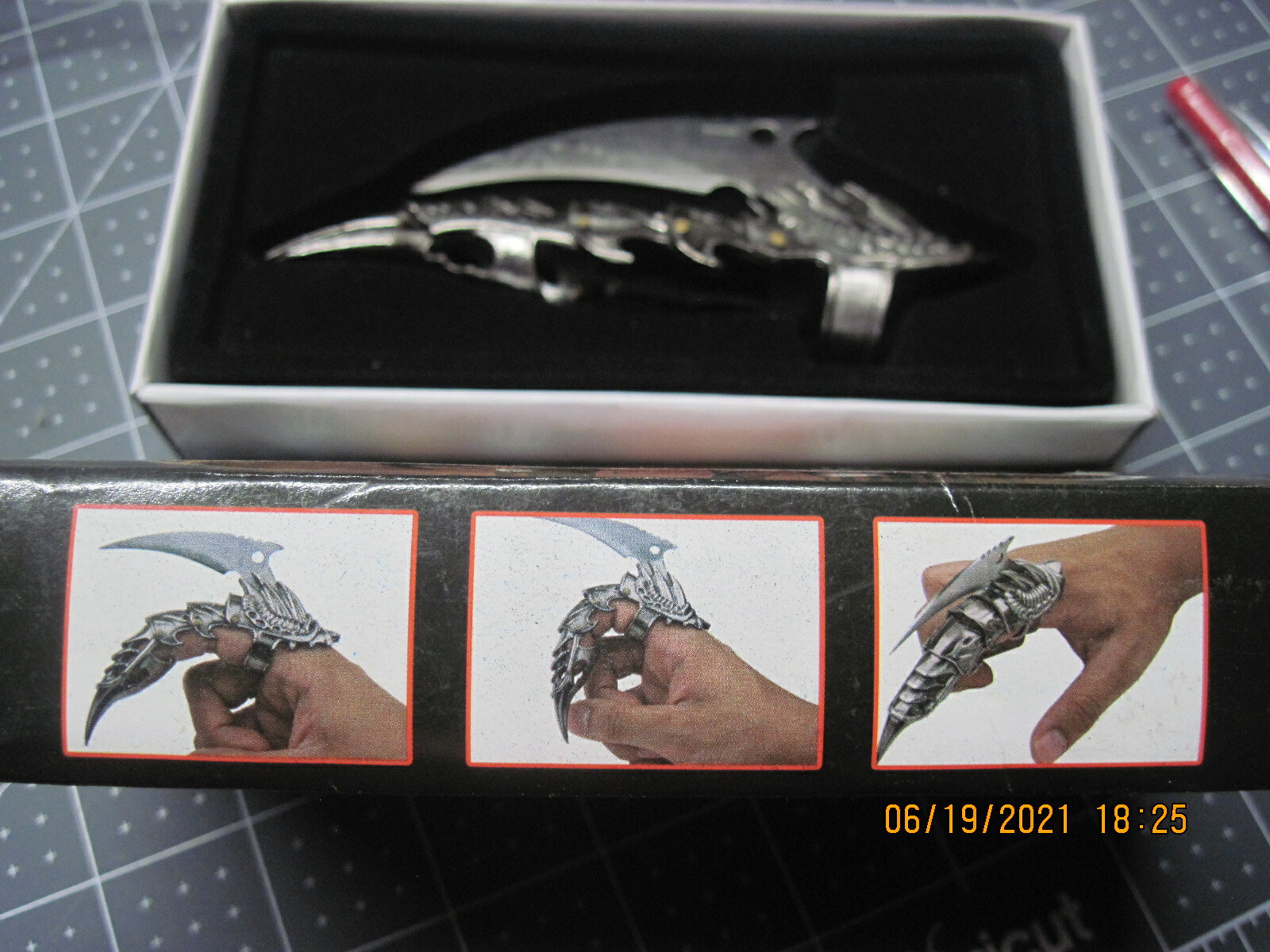 Reaver Dragon Claw Blade Ring Medieval Armor Knife