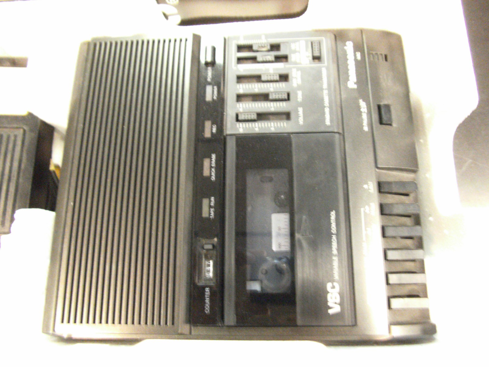 Panasonic Standard Cassette Tape Transcriber RR-830 with Foot Pedal in Box RR830