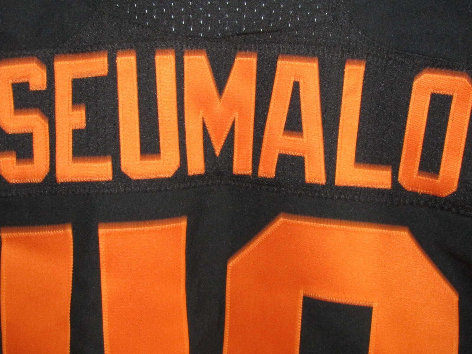 Nike Oregon State Beavers Game Used Jersey 2010 Civil War Andrew Seumalo sz 44