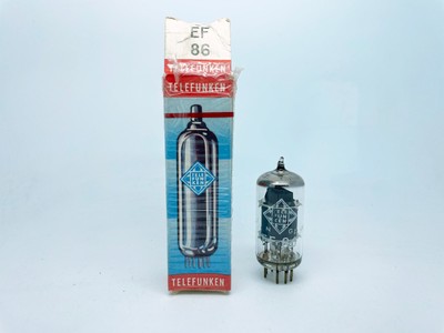 1 NOS Telefunken EF86 6CF8 Test STRONG Gray Plate Pentode Vacuum Microphone Tube