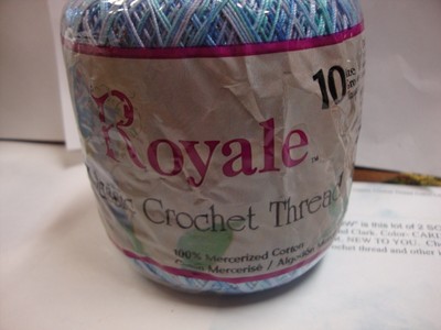  J&P Coats   ROYALECotton  Crochet Thread Lot of 1 - OCEAN
