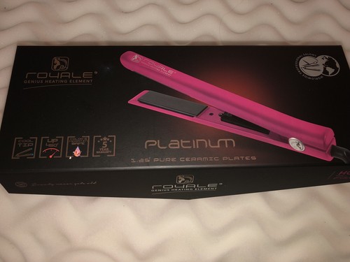 Royale Platinum Genius Heating Element Hair Straightener with 100% Ceramic Plate