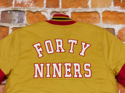 Pre-owned Nfl San Francisco 49ers Usa Vintage Jacket Forty Niners Gold  Size Xs In Gold Bronze