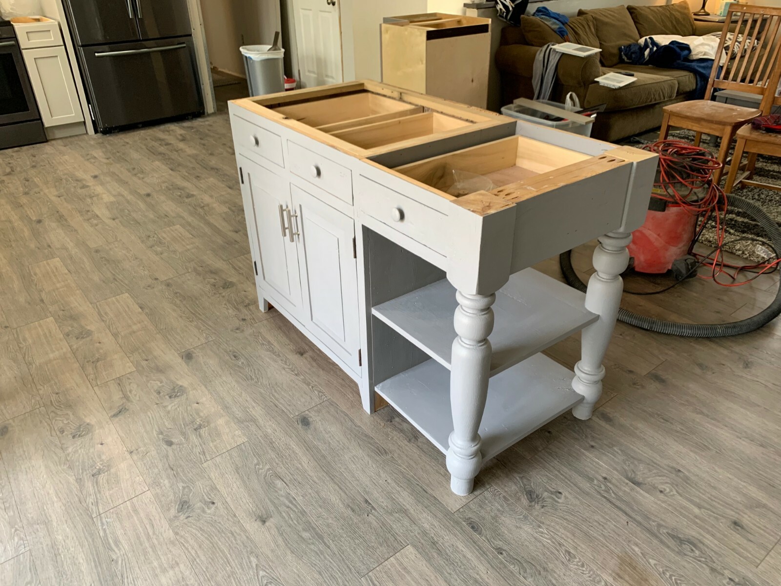 kitchen island, farm house, reclaimed barnwood, rustic, kitchen furniture