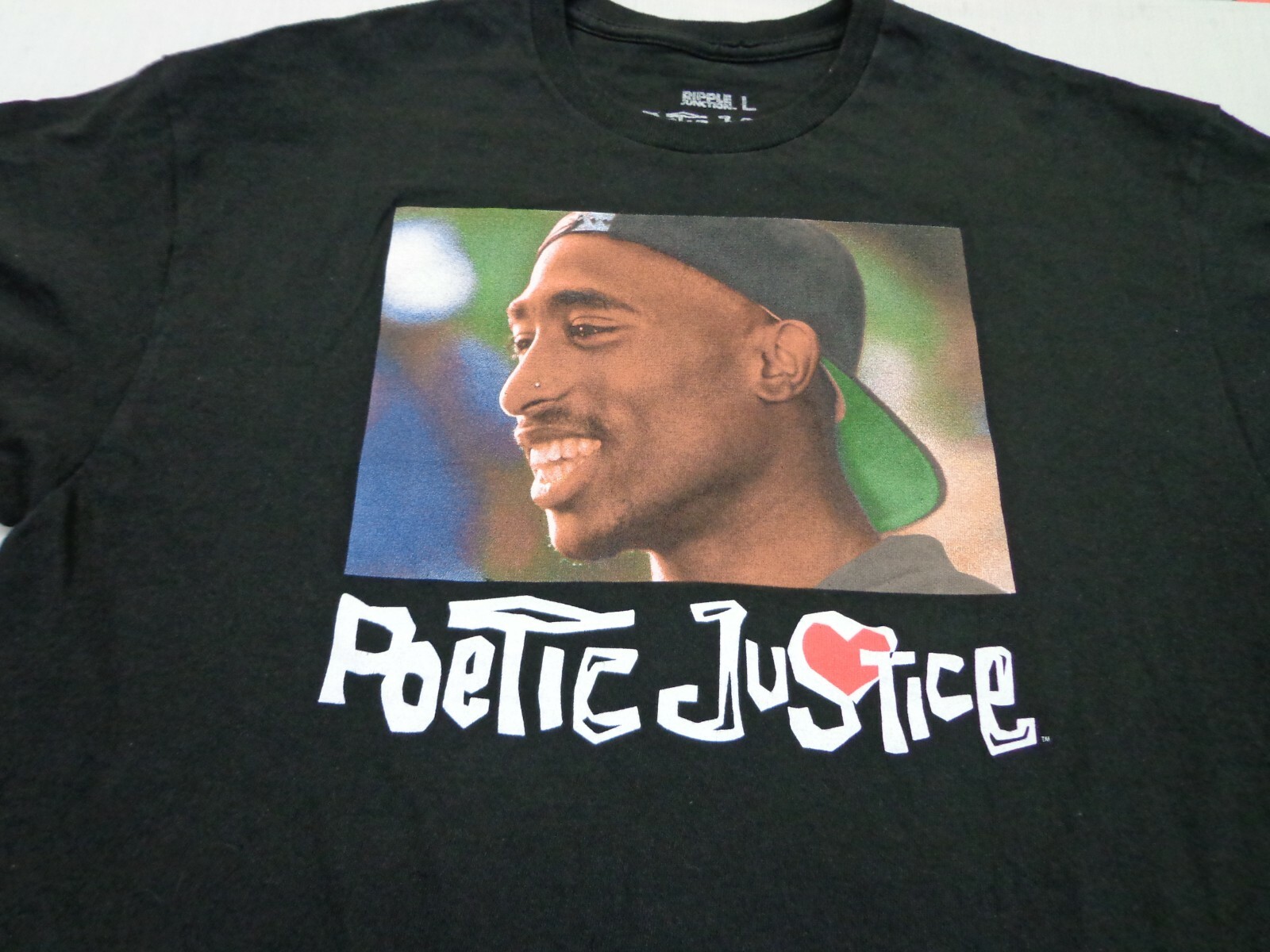 【US規格】希少 2pac Poetic Justice Tシャツ ブラック M 2PAC Tシャツ Poetic Justice ブラック 映画Tシャツ Mサイズ