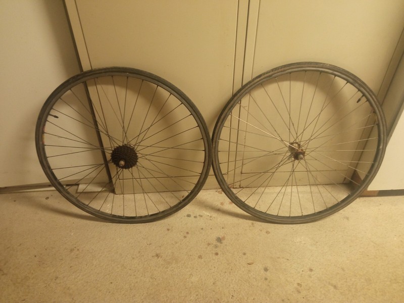 Paire De Roues De VÃ©Lo De Route Avant ArriÃ¨Re Rigida 70 C 23x 622 7 Vitesses