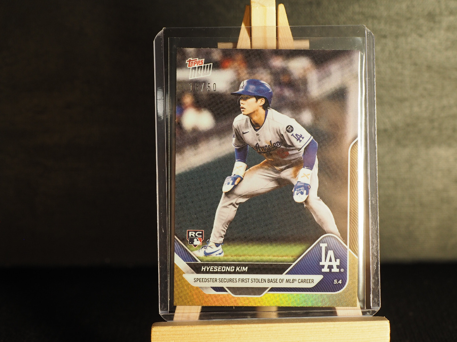 Hyeseong Kim RC Rookie - 2025 Topps Now MLB Card 143 - Gold