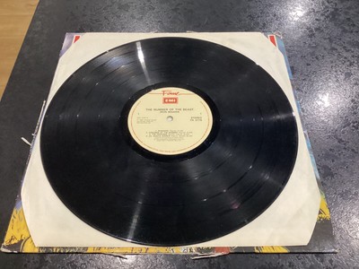 IRON MAIDEN - The Number Of The Beast 1987 Sign By Bruce Dickenson Vinyl