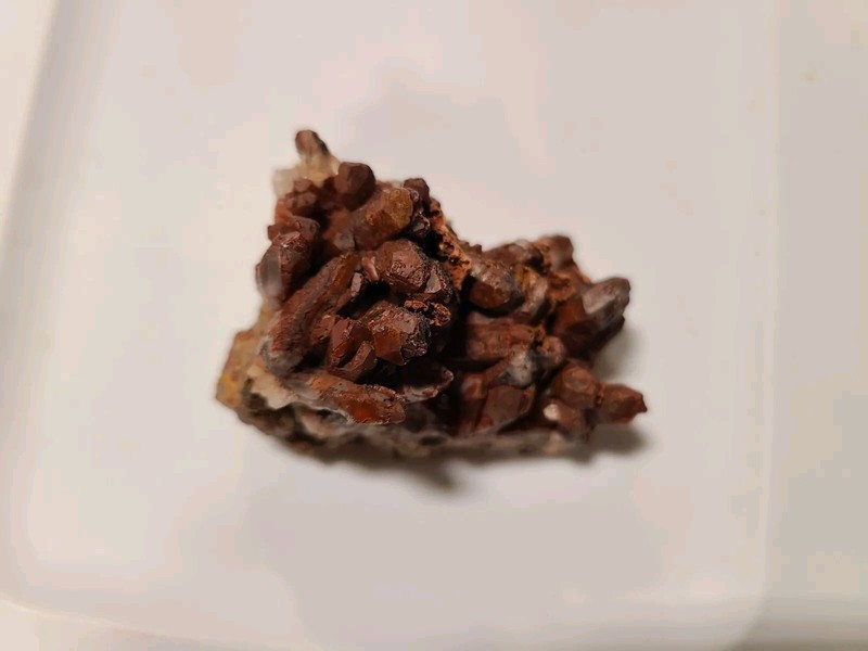 Colorado Hematite Quartz Crystal Cluster - 2.3 Ounces Recently Discovered
