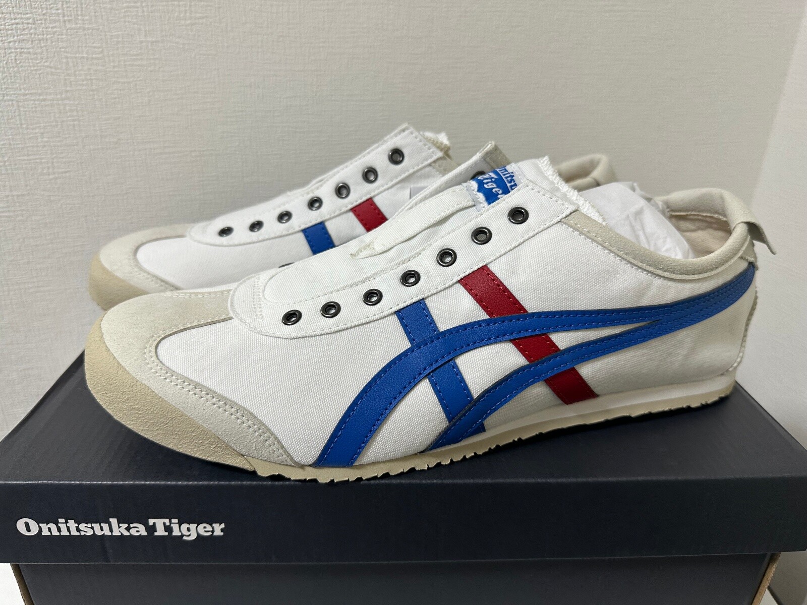 Onitsuka Tiger MEXICO 66 SLIP-ON 1183A360 121 WHITE TRICOLOR
