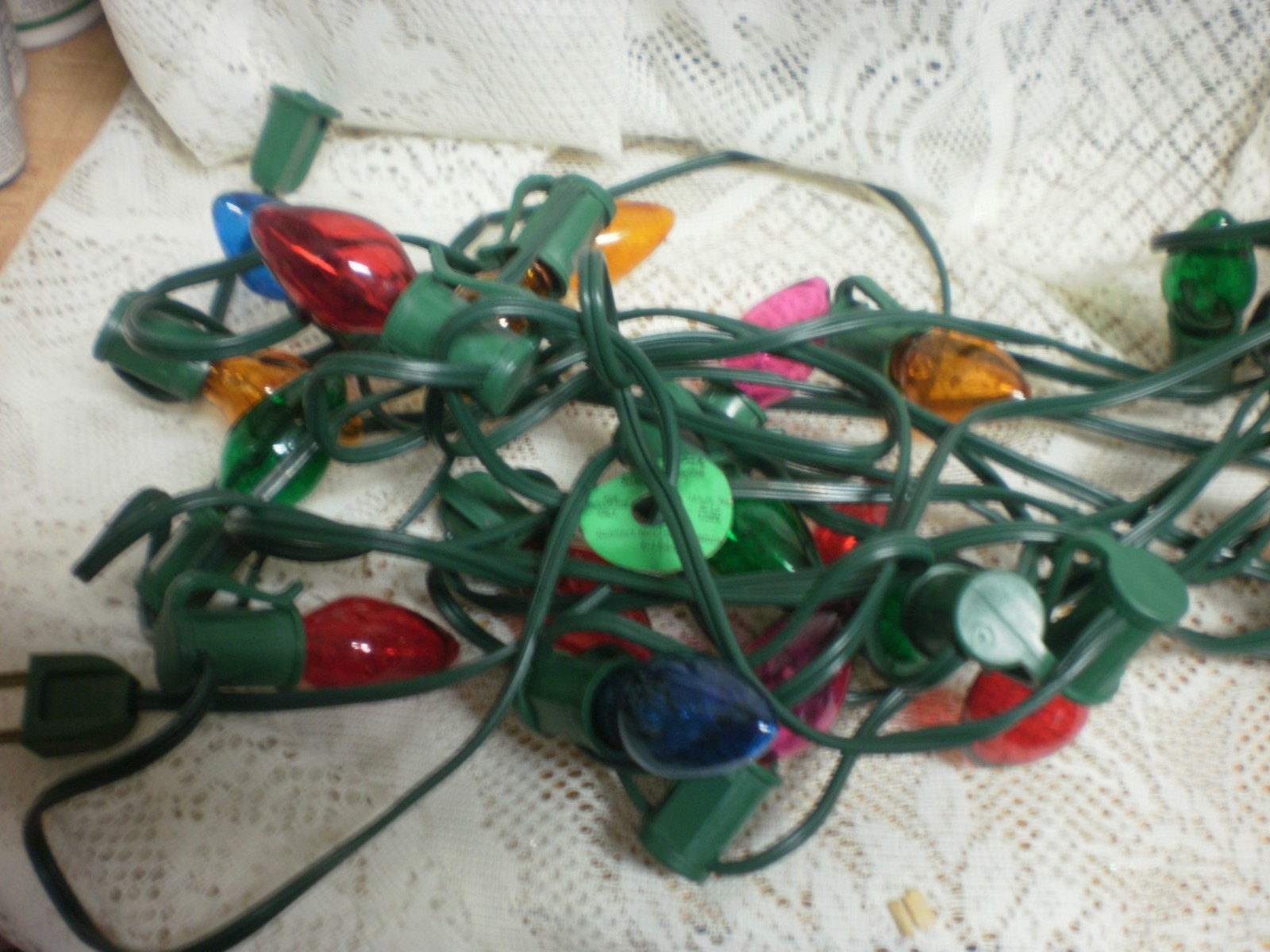 Vintage ACLA  Christmas Light Set 25 COOLER LIGHTING INDOOR STRING LIGHTS IN BOX