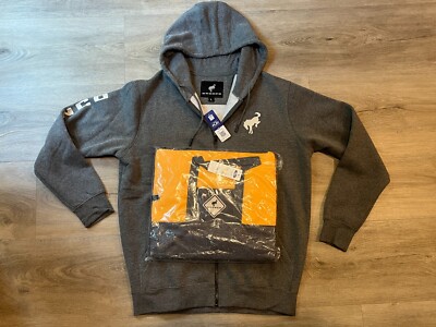 FORD Official Licensed Product BRONCO Gray Full Zip Hoodie Sweatshirt & Cooler
