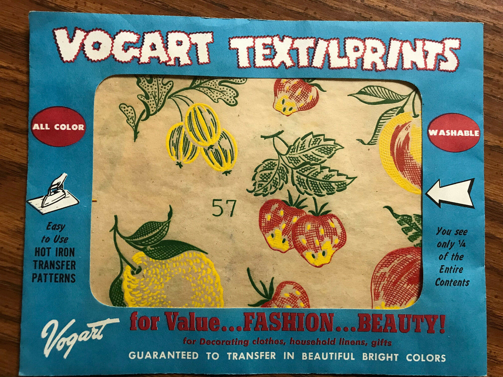 VOGART TEXTILPRINTS Lot of 6 packages Vintage iron on transfer patterns #57#69