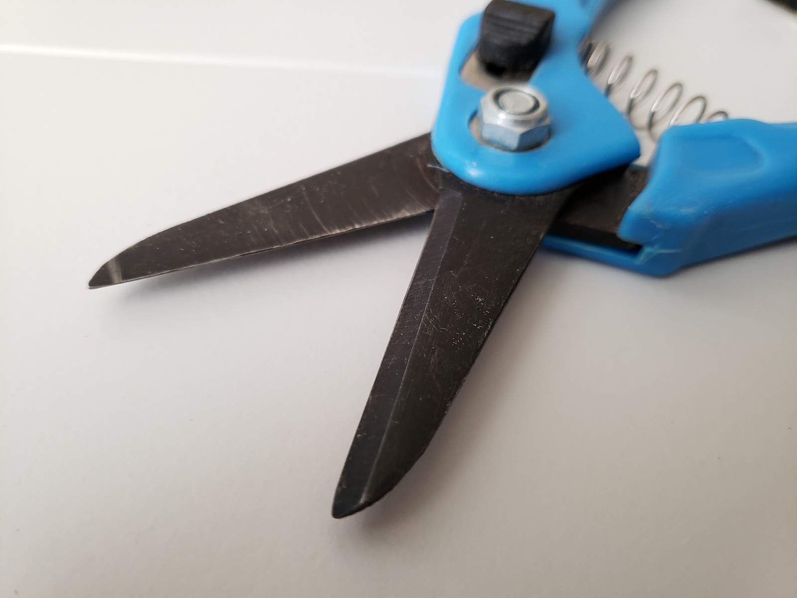 Locking Hand Pruners Pruning Shears Blade Gardening Trimming Cutters Blue