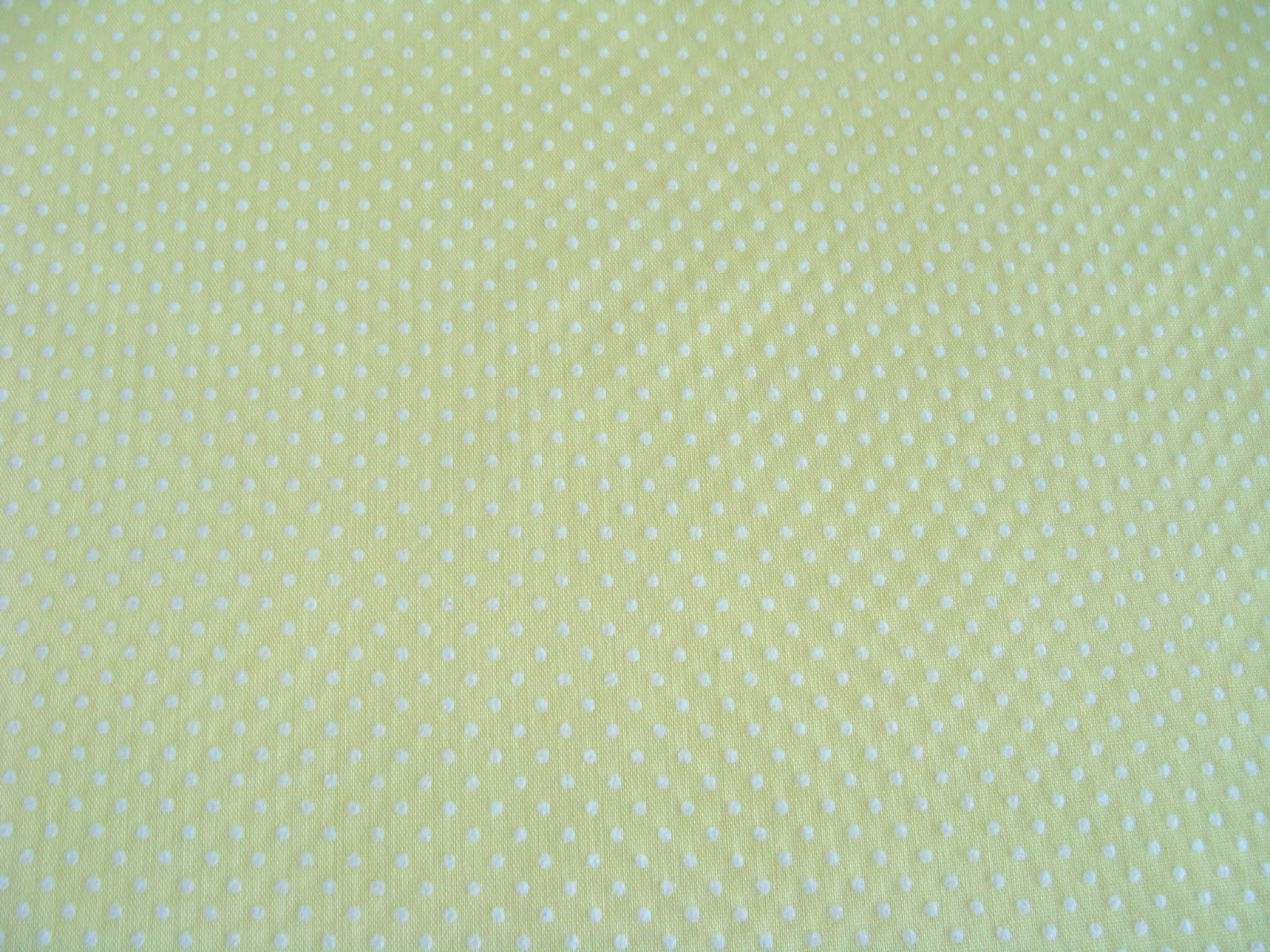 Vintage Flocked Dotted Swiss Yellow Semi Sheer Fabric 43