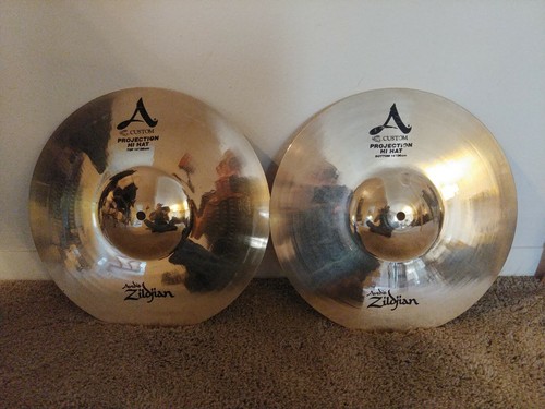 Rare Vintage Zildjian A Custom Projection 14-inch Hi-hats