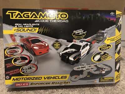 Tagamoto Enforcer Road Set with cars powered by interactive code-reading system