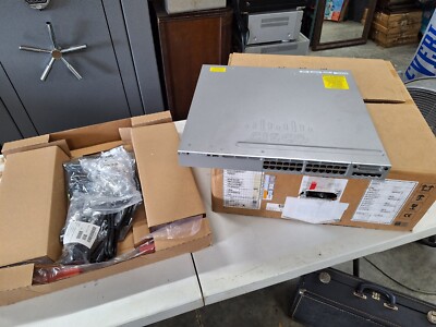 New  Cisco WS-C3850-24T-S 3850 series 24 port gigabit Catalyst Switch