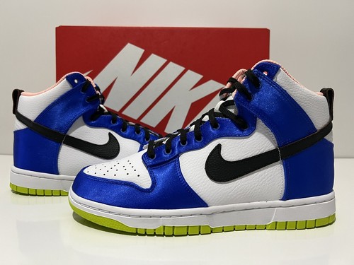 Nike Womens Dunk High Satin RacerBlue/White/Black DV2185-100