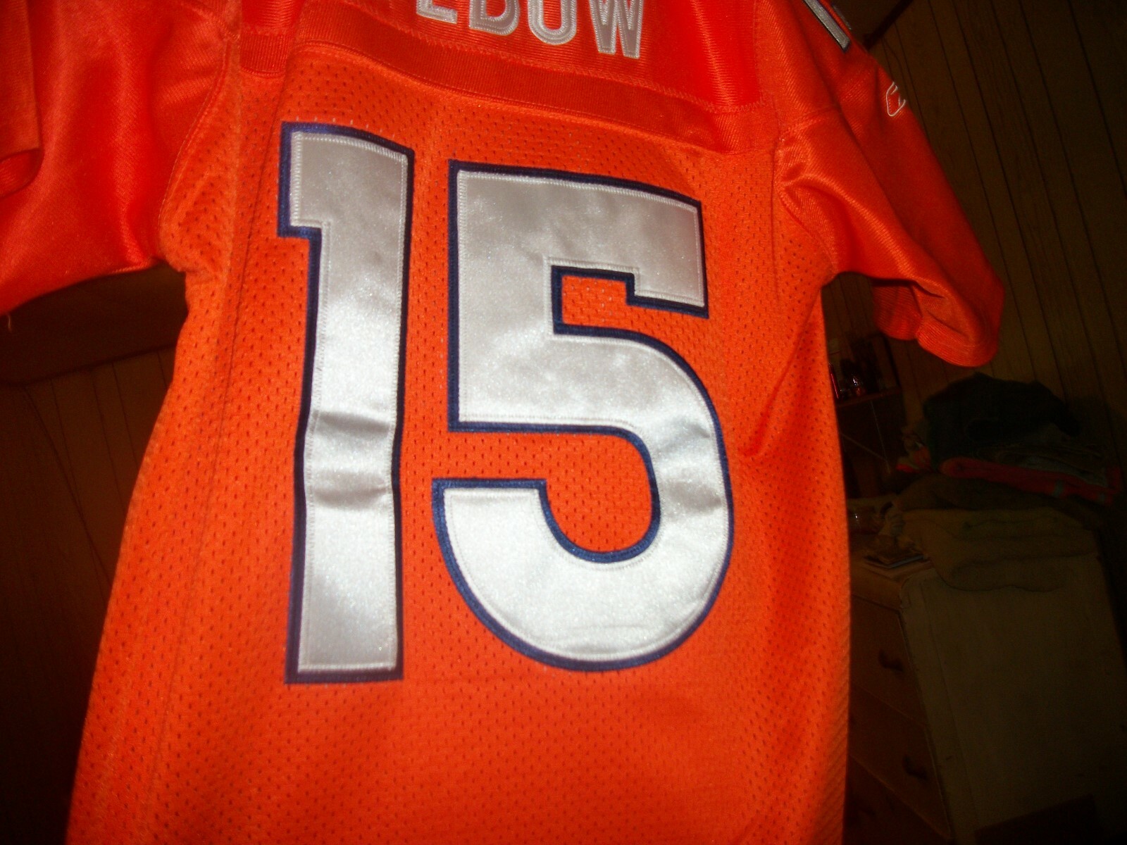 EQUIPMENT NFL ONFIELD REEBOK # 15 TEBOW BRONCOS JERSEY YOUTH 18-20 2XL