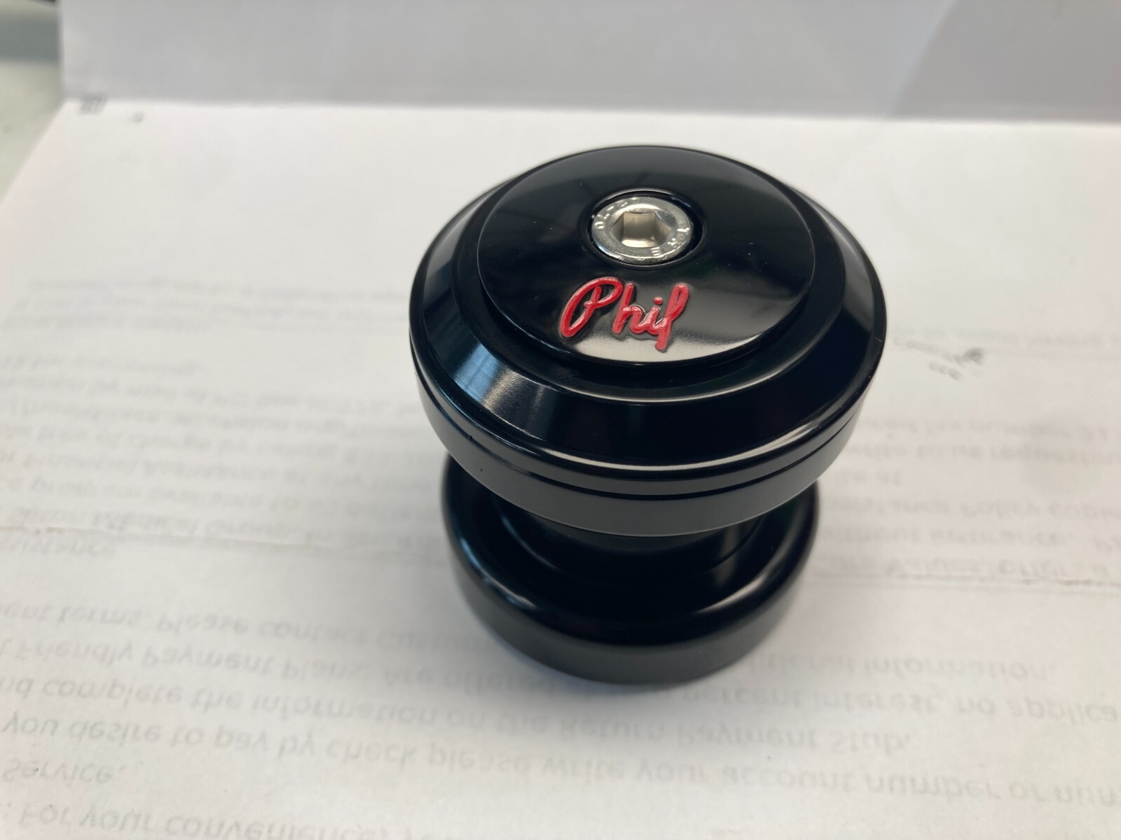PHIL WOOD 1 1/8 HEADSET ブラック Phil Wood 1-1/8