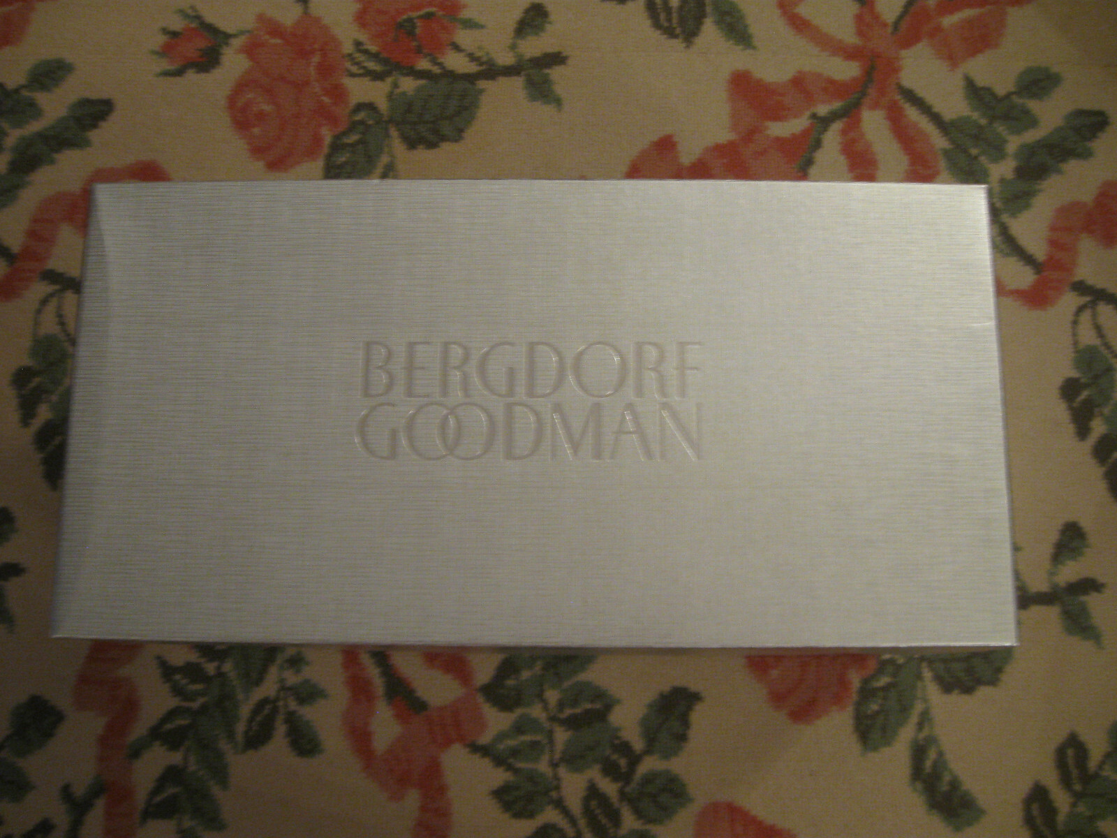 Bergdorf Goodman Gift Box-Textured Silver, 16 1/4