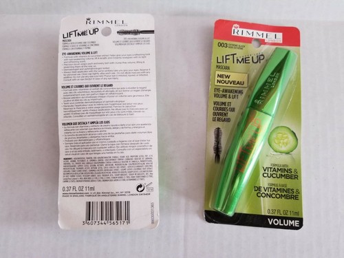 2 Rimmel London Lift Me Up Wonder Lash Volume & Lift  Vitamins/003 Black bundle