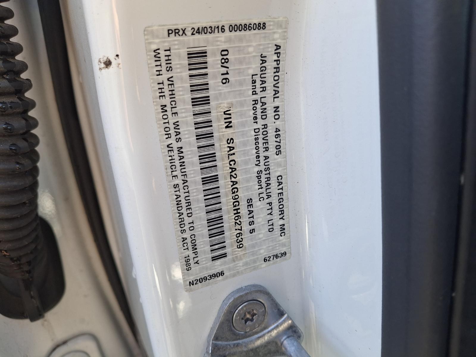 LAND ROVER DISCOVERY SPORT 2015-2025 RIGHT FRONT WINDOW REG/MOTOR L550, 01/15- - thumbnail 7