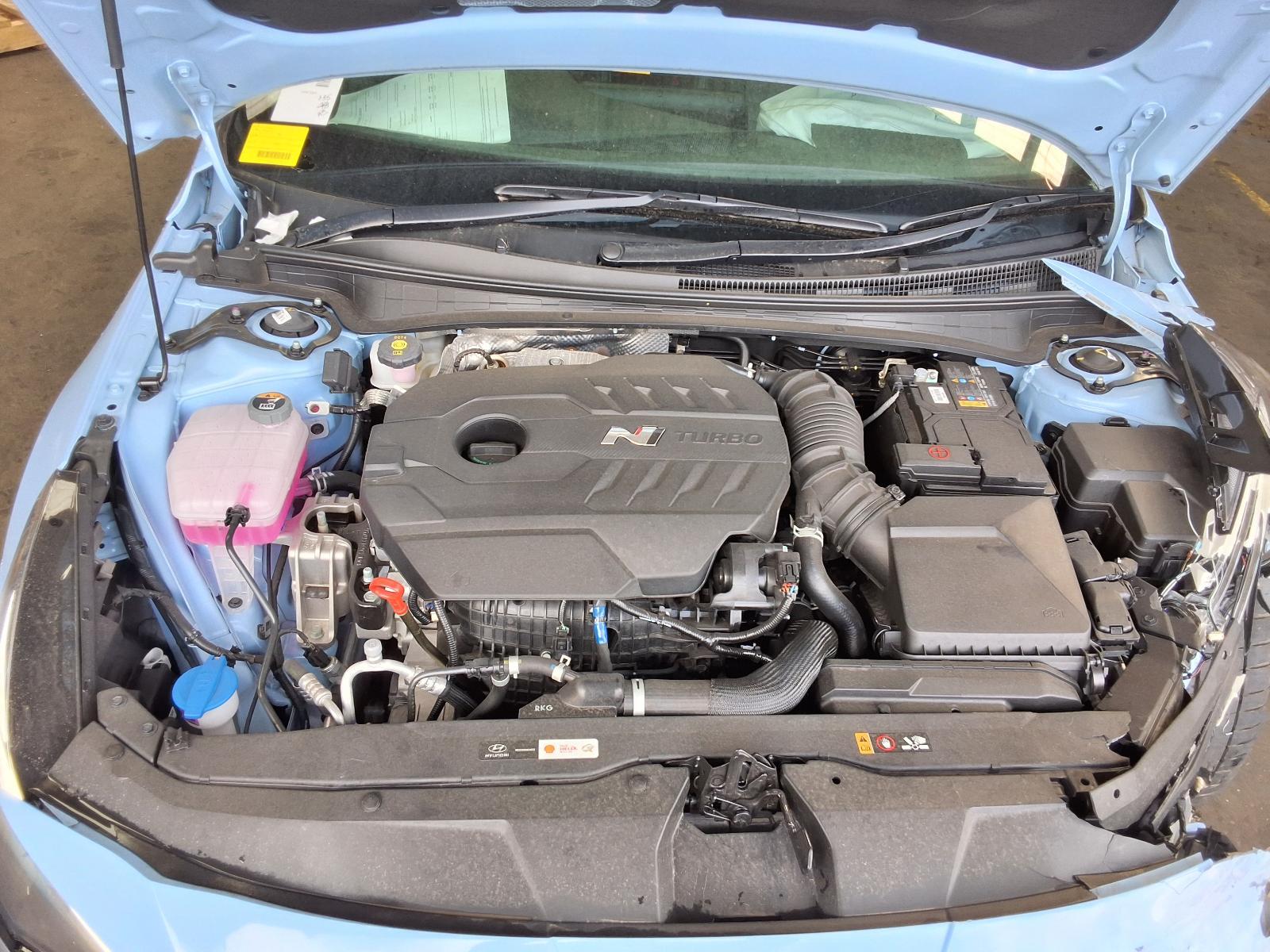 HYUNDAI I30 PD 03/2021-2024 STEERING WHEEL W/O A/BAG LEATHER BLUE STITCH TYPE - thumbnail 12