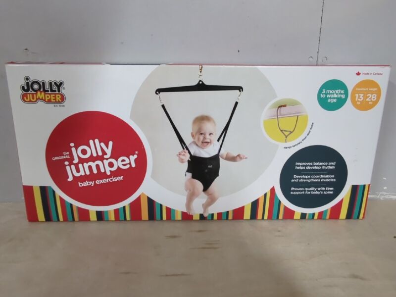 Jolly Jumper The Original Baby Bouncer Exerciser with Door Clamp NEW Open Box