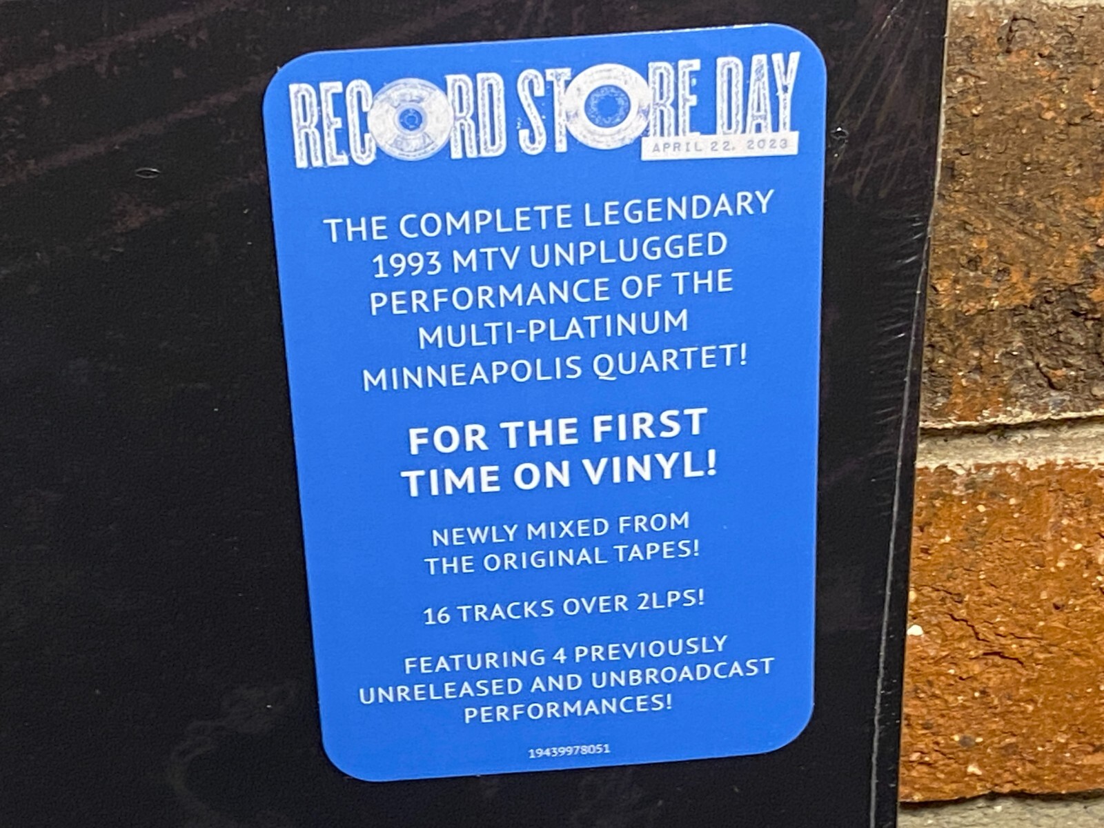 SOUL ASYLUM - MTV Unplugged NYC '93, Ltd RSD 1st Press 2LP BLACK VINYL Sealed!