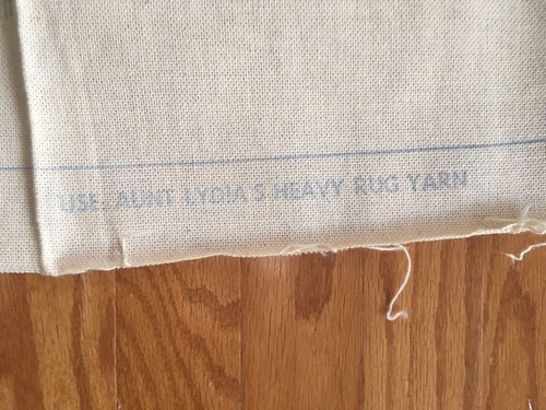 VTG Aunt Lydias Horse Shoe Punch Needle Rug Wall Hanging  No. 613 Canvas Kit
