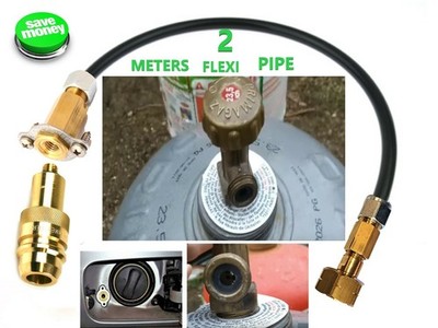 2 meters flexi pipe set refill propane bottle with Spain ,SHELL,W21.8 inlet euro