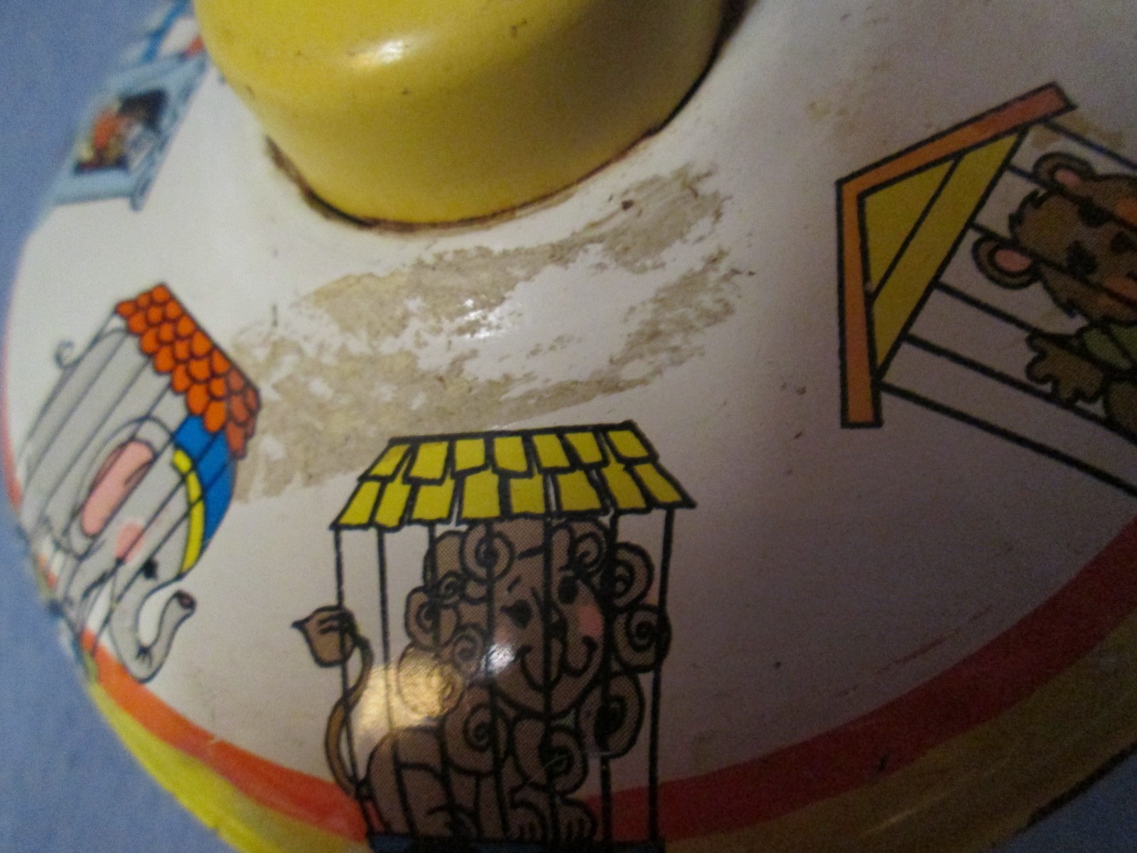 1970's Ohio Art spinning top - Circus Train