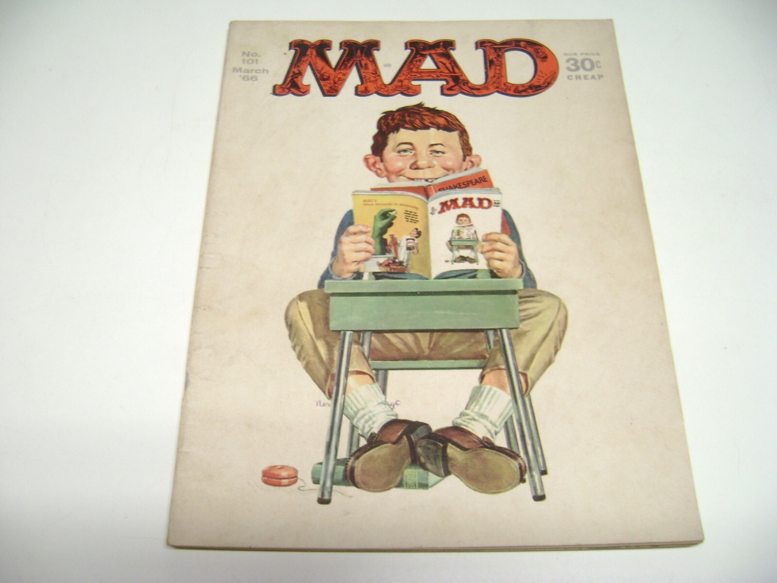 MAD アルフレッド・E・ニューマンサイン入ポスター MAD アルフレッド・E・ニューマンサイン入ポスター